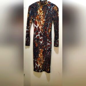 COPY - Leopard Print Long Sleeve Dress